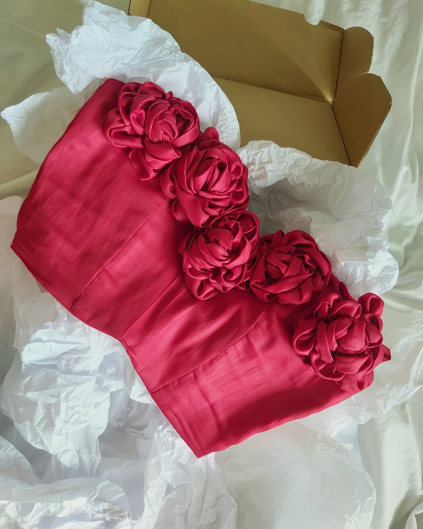 Rosette corset in Blush