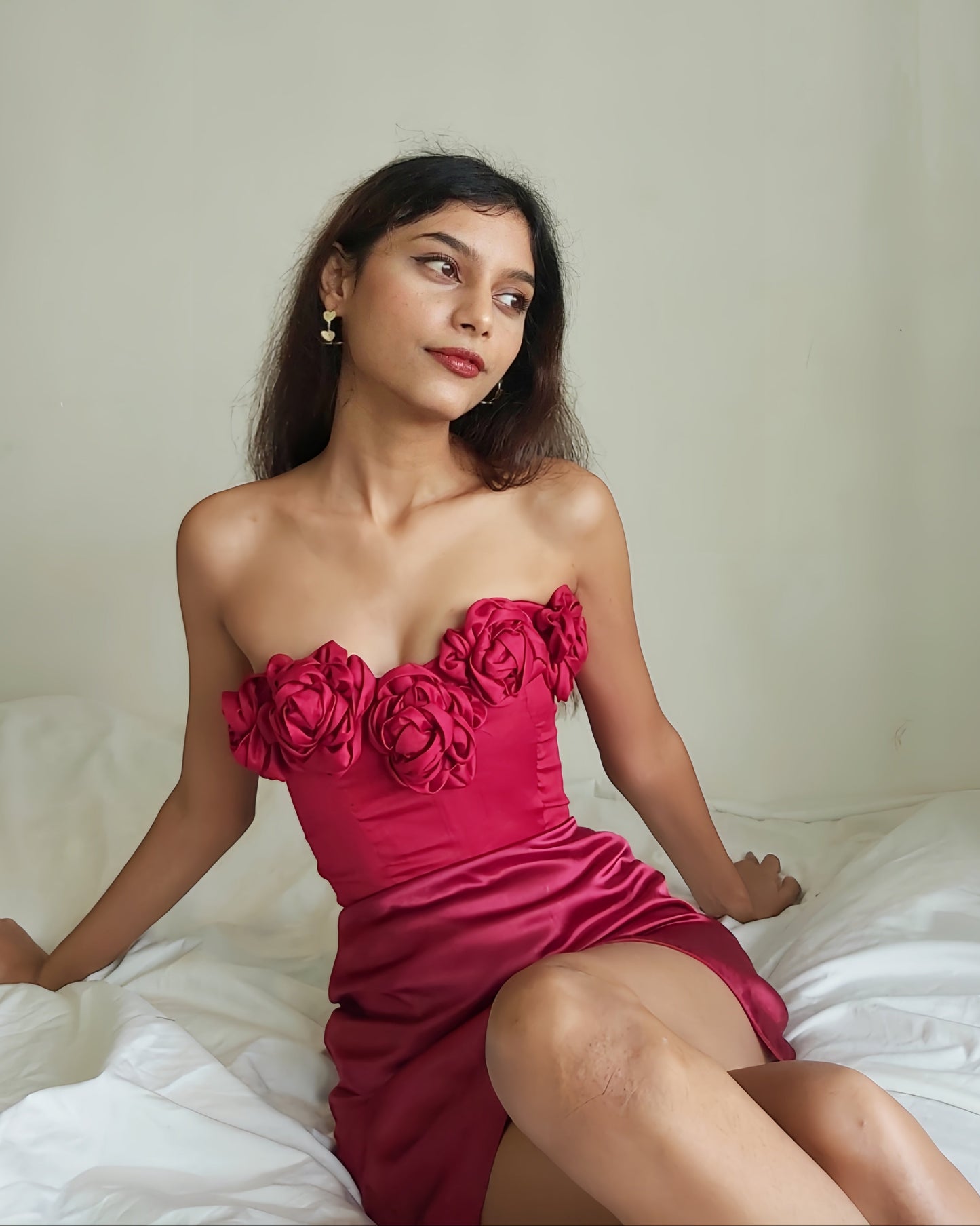 Rosette corset in Blush