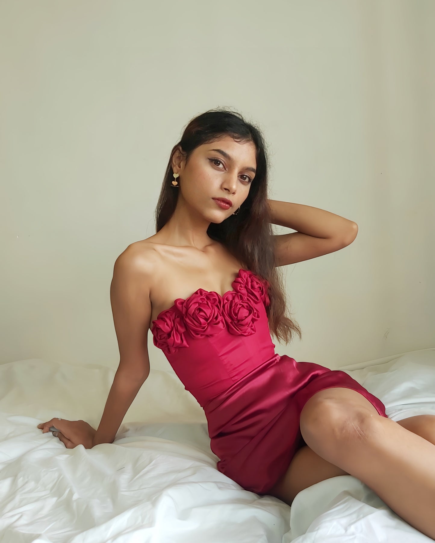 Rosette corset in Blush