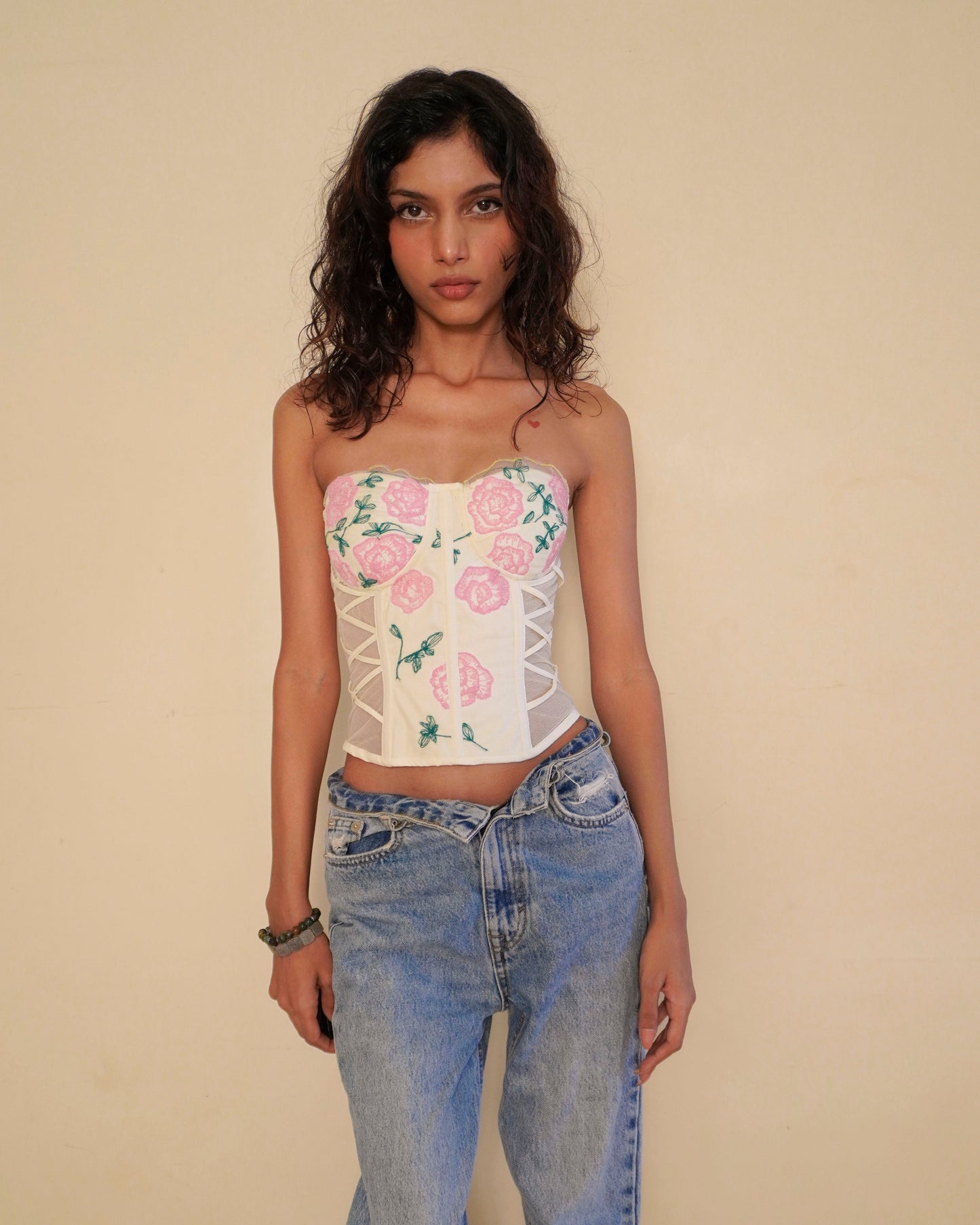 Rosemilk corset